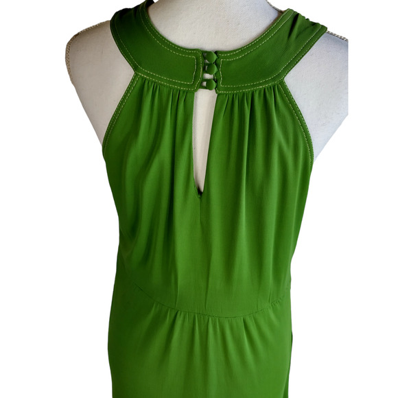 tibi Womens Halter neck A-line Mini Casual Dress Green Size 2 - Picture 7 of 8